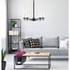 Huderson 5 Light 26 inch Matte Black Chandelier Ceiling Light